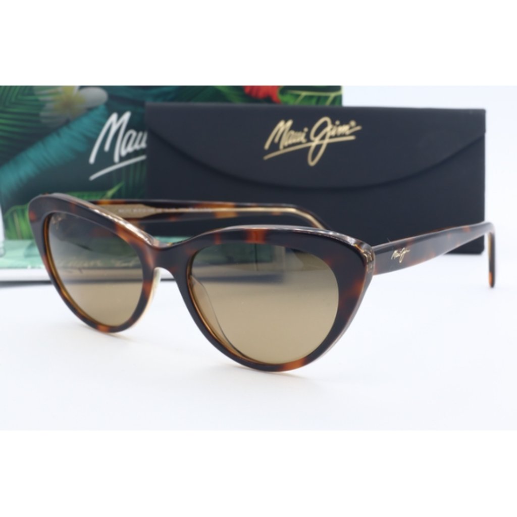 Maui Jim Kalani Mj 818-10n Tortoise Cat Eye Sunglasses Brown Polarized Lenses 54 — image 3 of 8